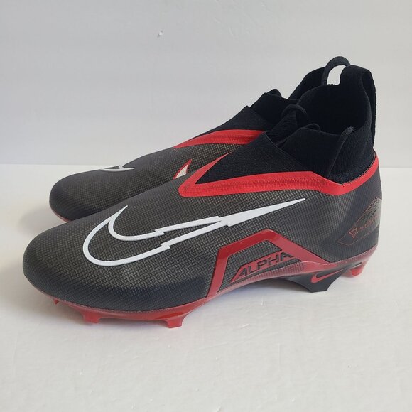 NEW Nike Alpha Menace Elite Football Cleats DM1792-002 Size 15 Black Red